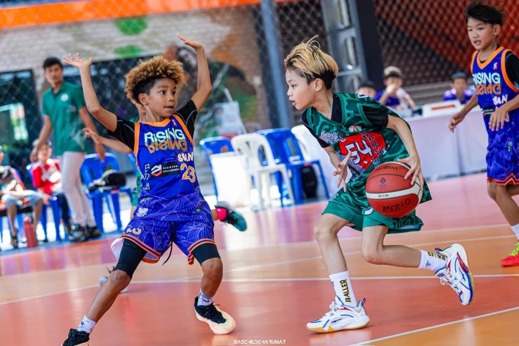 The Students at DLTS practicing in basketball court as one of world-class facilities of the DLTS International School